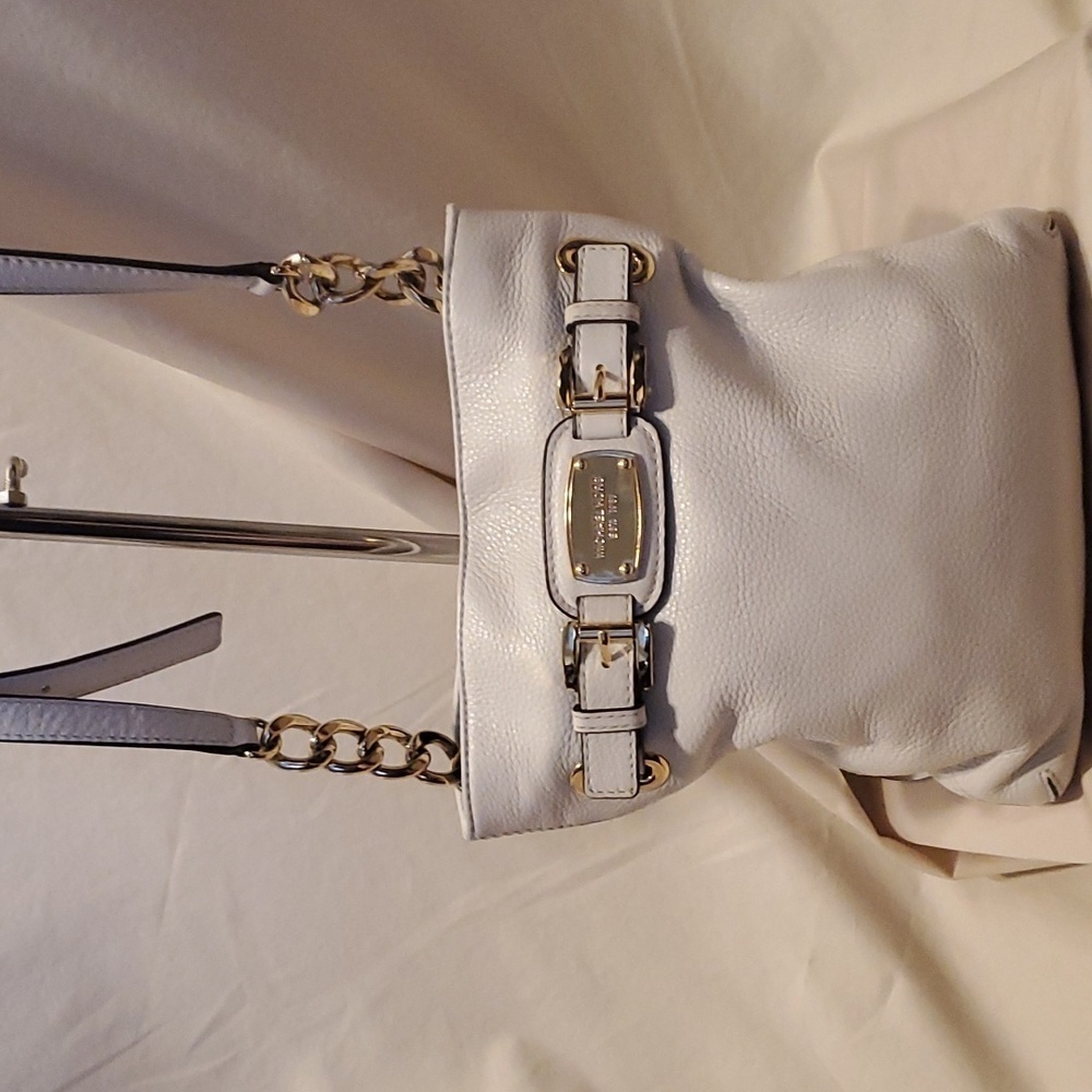 Michael Kors Leather Crossbody Gold Chain Bag